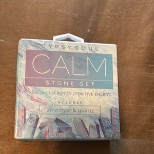 Calm Stone Set - Amethyst & Quartz